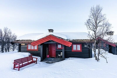 Venabu cabin in winter