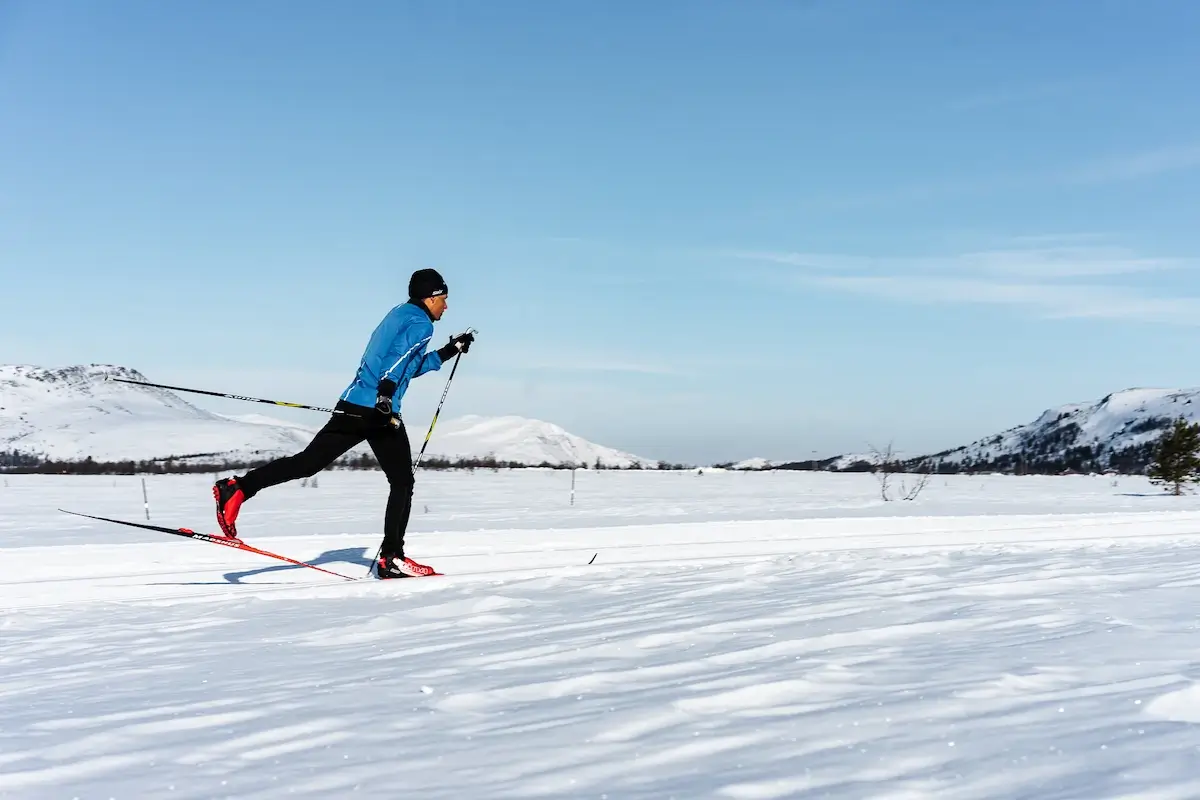 Cross country skier, classic style